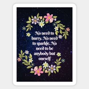 be yourself - virginia woolf book quote Sticker